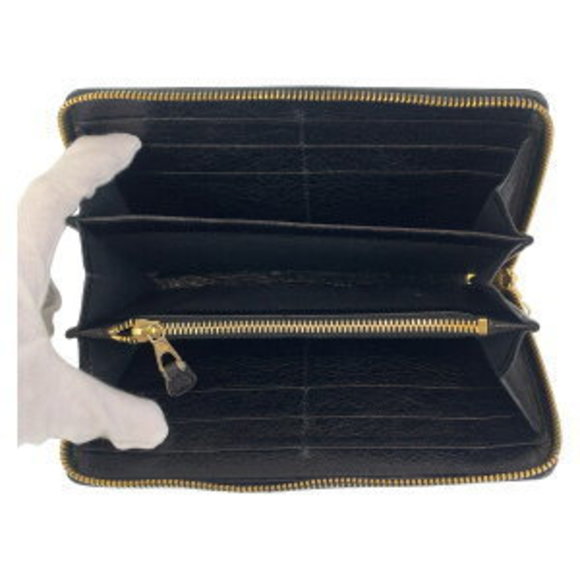 BALENCIAGA Giant Continental Black Leather Long Wallet - Picture 3 of 9